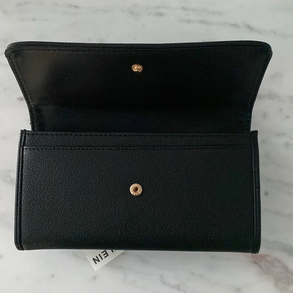 Anne Klein Embellished Horsebit Flap Wallet